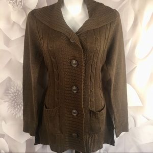 Sweater Long brown Effeci size medium